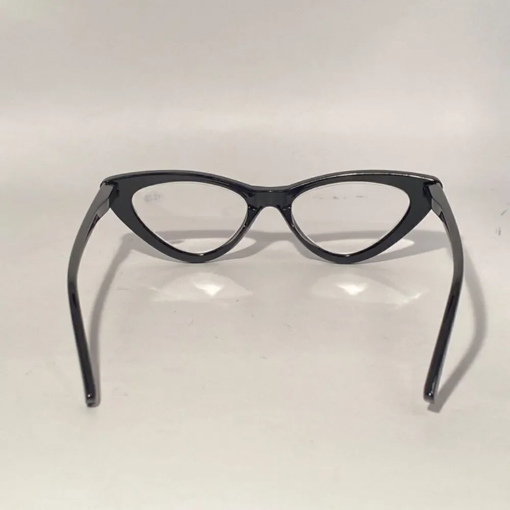 1340 Emma Cateye Reading Glasses 2.25 Black Readers NWT